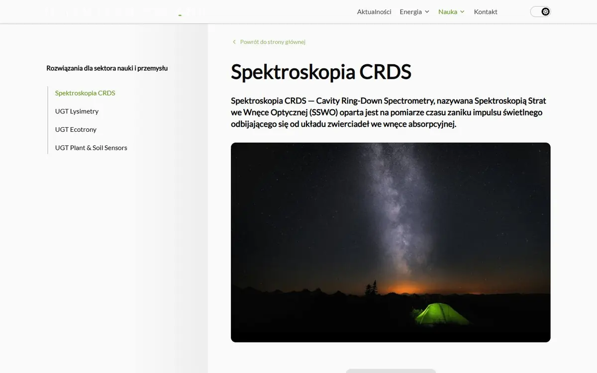 intertechpoland.pl: CRDS spectroscopy.