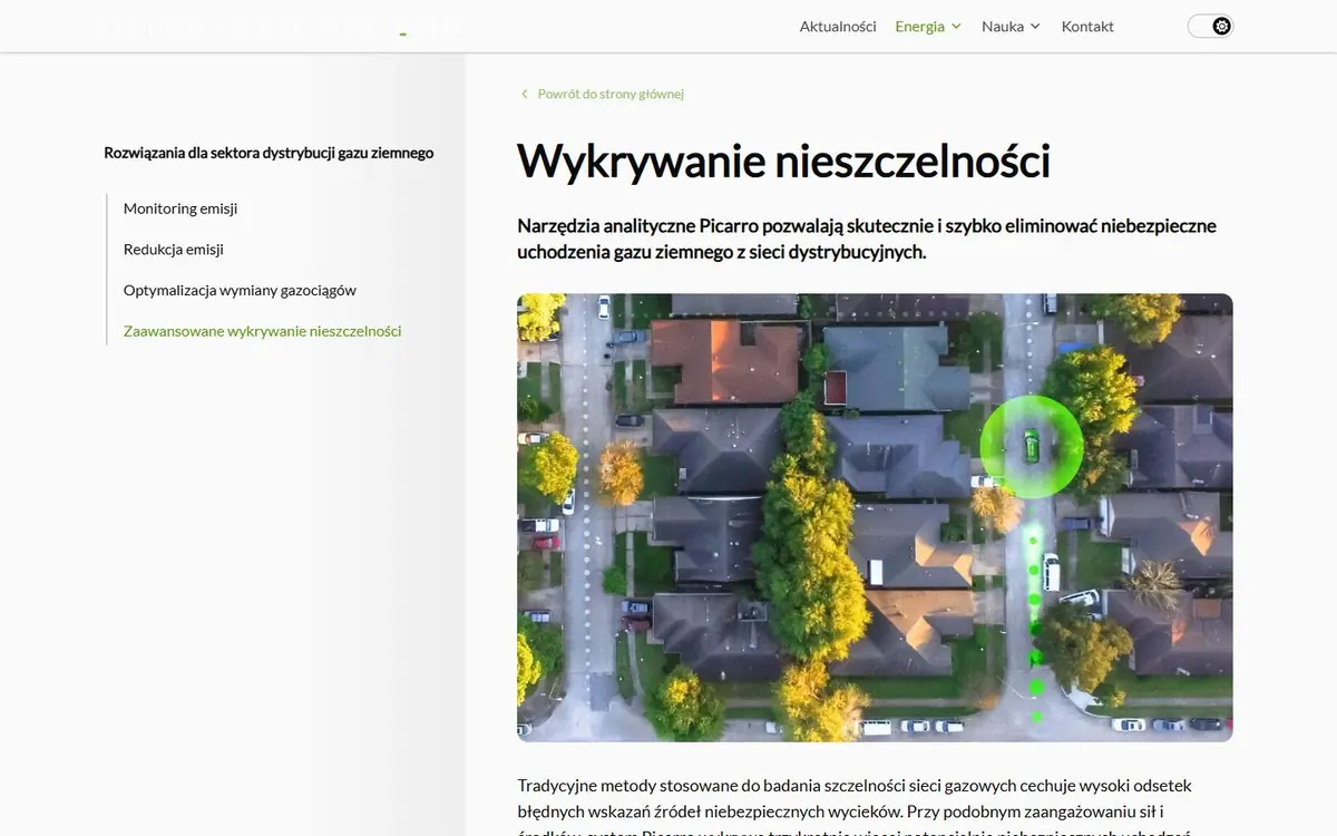 intertechpoland.pl: gas leak detection from the air.